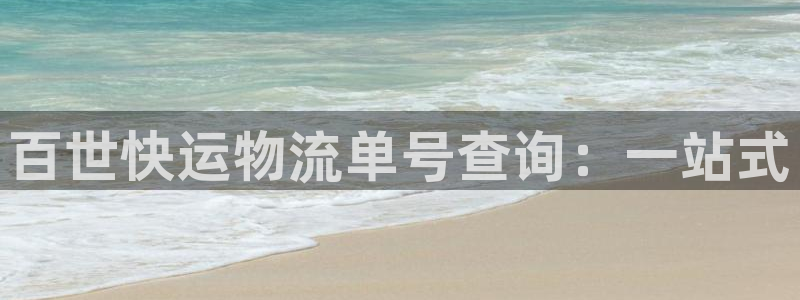 多多28官网下载：百世快运物流单号查